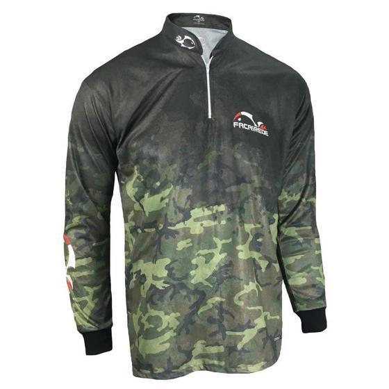 Imagem de Camiseta de Pesca Proteção Solar Faca na Rede Combat S - Camuflado 2020