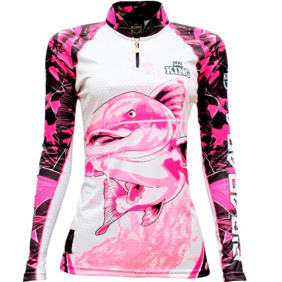 Imagem de Camiseta de Pesca Proteção Solar UV King Feminina KFF603