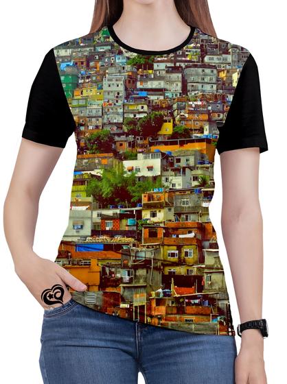 Imagem de Camiseta de Quebrada Feminina Favela Chave blusa