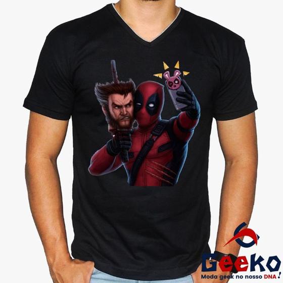 Imagem de Camiseta Deadpool e Wolverine 100% Algodão Geeko