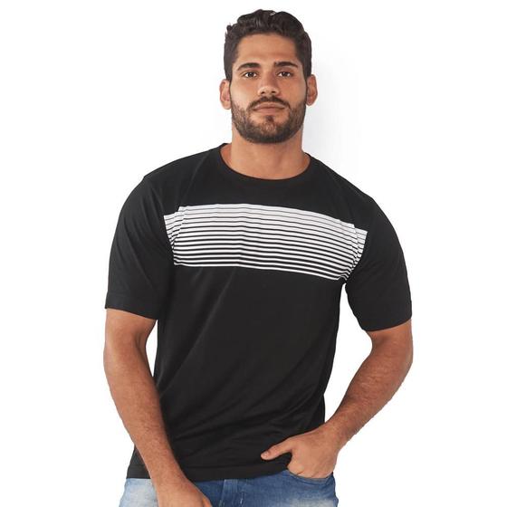 Imagem de Camiseta DelRio T-Shirt Listras Sem Costura TS6507