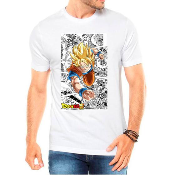 Imagem de Camiseta Desenho Anime Dragon Ball Z Luta Masculina 06