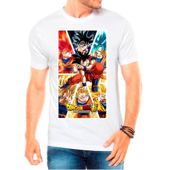 Imagem de Camiseta Desenho Anime Dragon Ball Z Luta Masculina 09