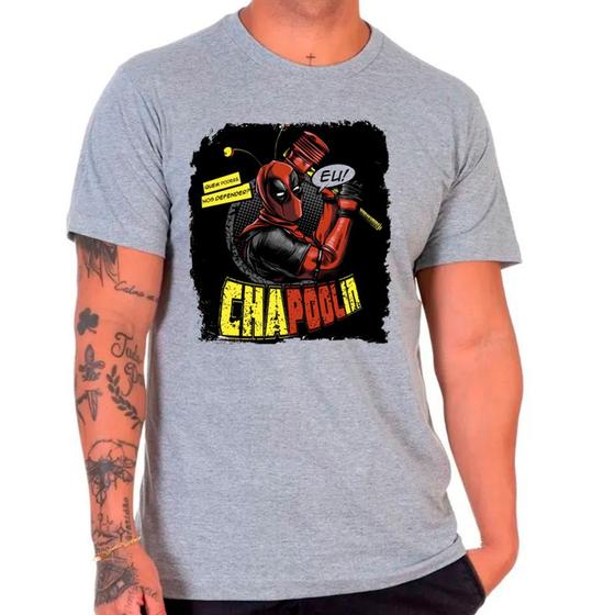 Imagem de Camiseta desenho chapolin chaves cinza masculina01