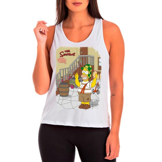 Imagem de Camiseta desenho chaves homer feminina06