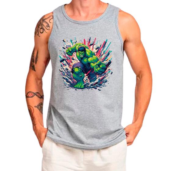 Imagem de Camiseta Desenho Hulk Herói Quadrinhos Masculina 02