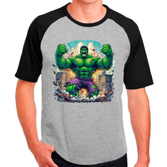 Imagem de Camiseta Desenho Hulk Herói Quadrinhos Masculina 02