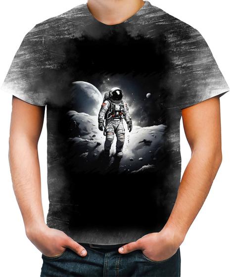 Imagem de Camiseta Desgaste Astronauta Espaço Espacial Estrelas 4