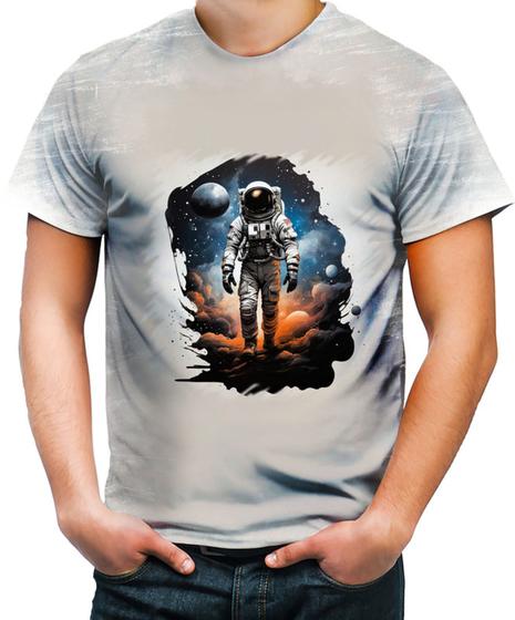 Imagem de Camiseta Desgaste Astronauta Espaço Espacial Estrelas 6