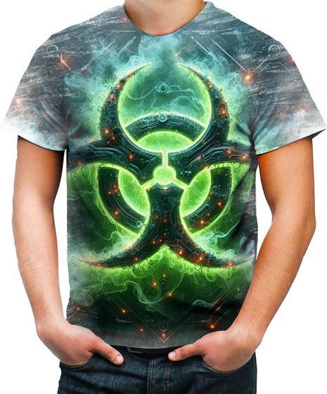 Imagem de Camiseta Desgaste Biohazard Perigo Biológico Stay Away 5