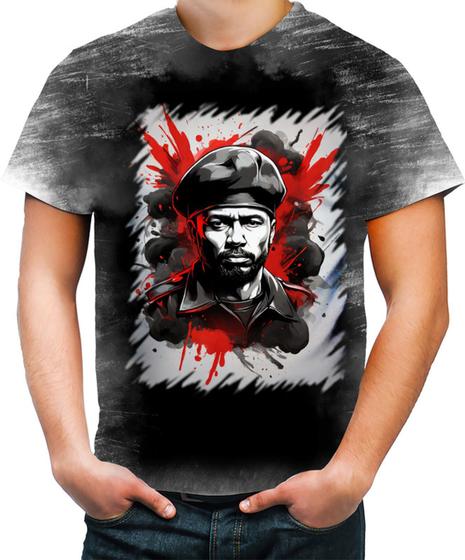 Imagem de Camiseta Desgaste Boina Comunista Vermelha 4