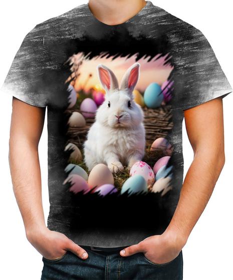 Imagem de Camiseta Desgaste Coelhinho da Páscoa Realista Real 10