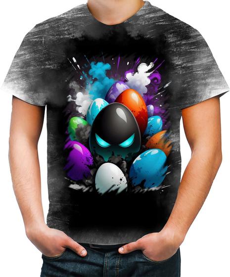 Imagem de Camiseta Desgaste de Ovos de Páscoa Artísticos 18