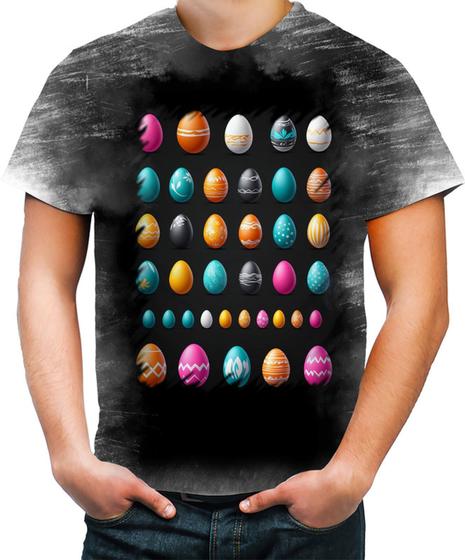 Imagem de Camiseta Desgaste de Ovos de Páscoa Minimalistas 1