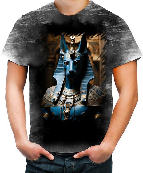 Imagem de Camiseta Desgaste Deus Egípcio Anubis Mortos 1