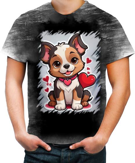 Imagem de Camiseta Desgaste Dia dos Namorados Cachorrinho 14