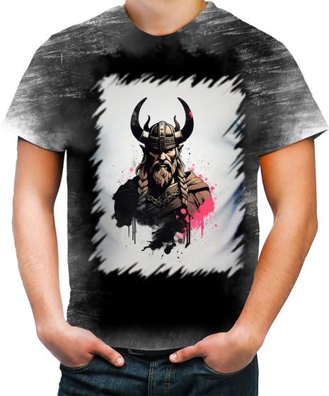 Imagem de Camiseta Desgaste Guerreiro Viking Nórdico Tribo 8