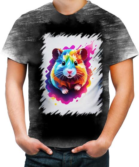 Imagem de Camiseta Desgaste Hamster Neon Pet Estimação 13