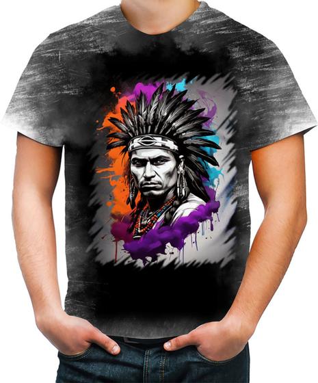 Imagem de Camiseta Desgaste Índio Apache Tribo Americana Oeste 1