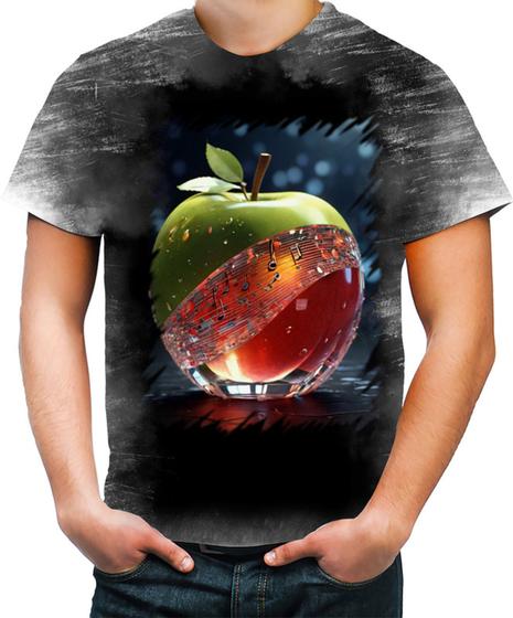 Imagem de Camiseta Desgaste Maçã Musical de Cristal 3