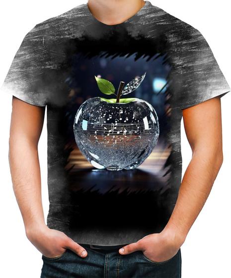 Imagem de Camiseta Desgaste Maçã Musical de Cristal 4