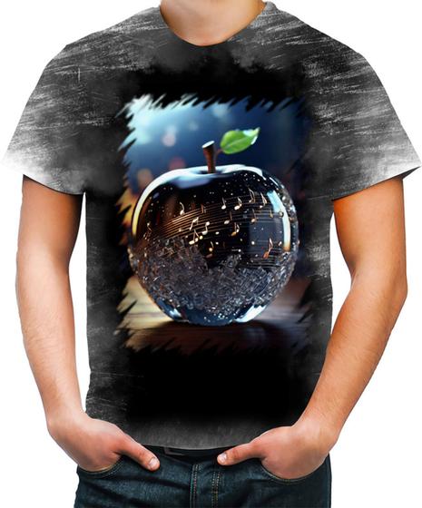 Imagem de Camiseta Desgaste Maçã Musical de Cristal 9