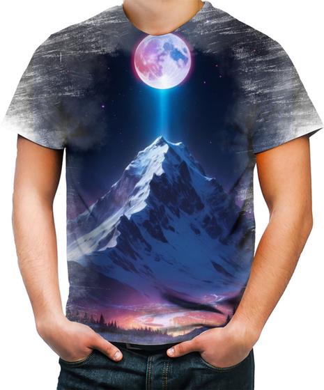 Imagem de Camiseta Desgaste Montanha Neon Mountain Translucent 8