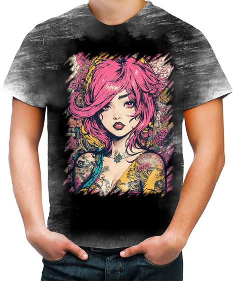 Imagem de Camiseta Desgaste Mulher Tatuada Tatoo Style 2