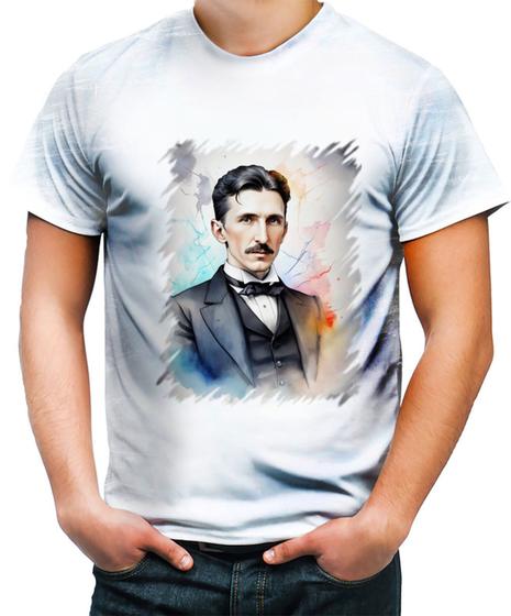 Imagem de Camiseta Desgaste Nikola Tesla Físico Inventor Eletrecidade 9