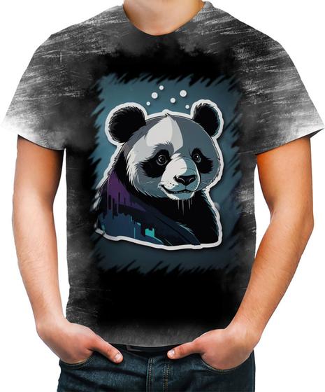 Imagem de Camiseta Desgaste Panda Com Roupa Estilosa 4