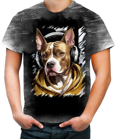 Imagem de Camiseta Desgaste Pitbull com Headphones 11