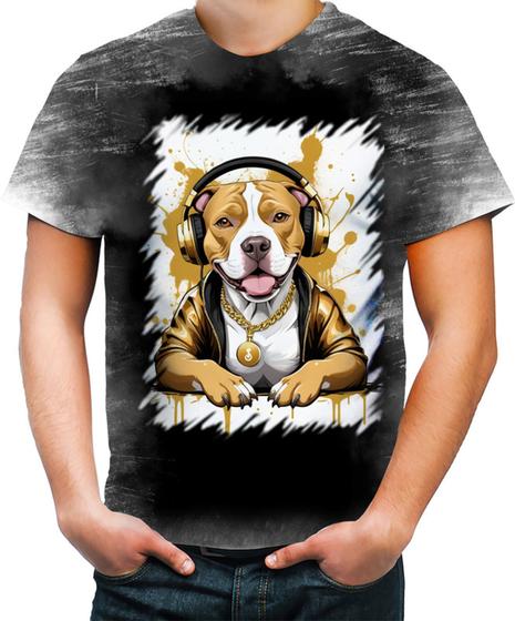Imagem de Camiseta Desgaste Pitbull com Headphones 3