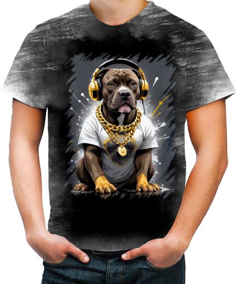 Imagem de Camiseta Desgaste Pitbull com Headphones 8