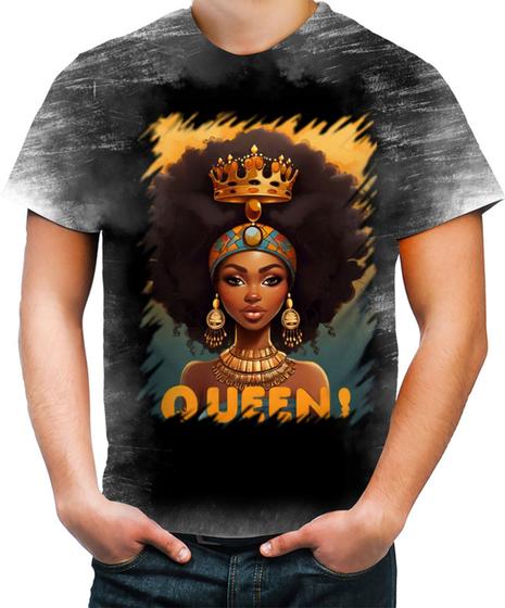 Imagem de Camiseta Desgaste Rainha Africana Queen Afric 3