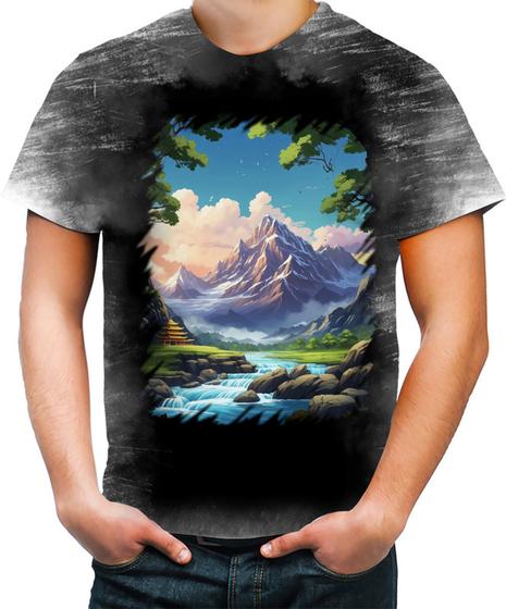 Imagem de Camiseta Desgaste Templo Budista Anime Buda 11