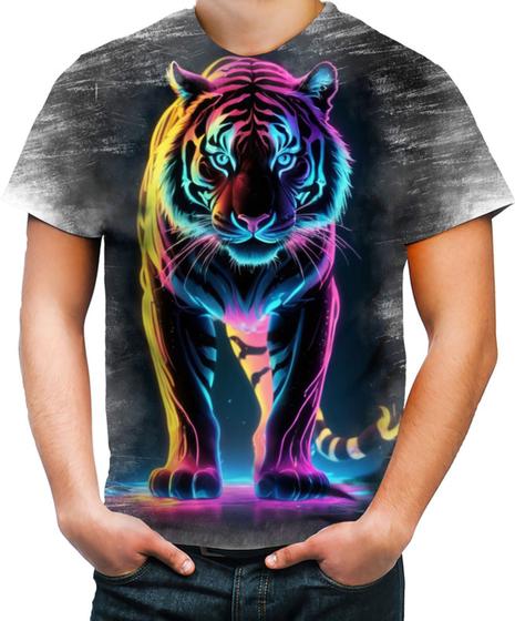 Imagem de Camiseta Desgaste Tigre Dark Silhueta Fantasmagórica 1