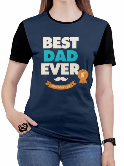 Imagem de Camiseta Dia dos Pais Feminina Casal blusa Bigode Best