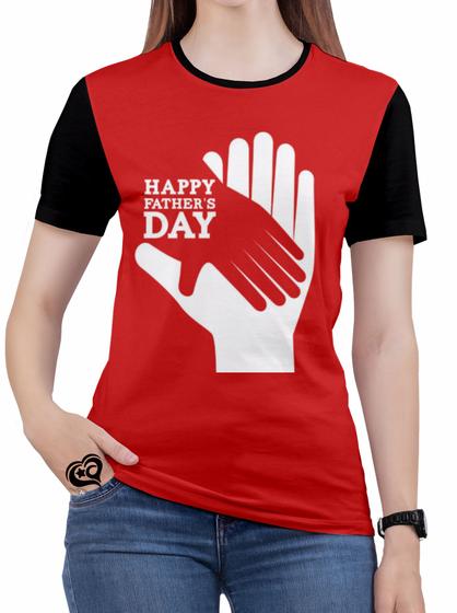 Imagem de Camiseta Dia dos Pais PLUS SIZE Feminina Blusa Vermelha