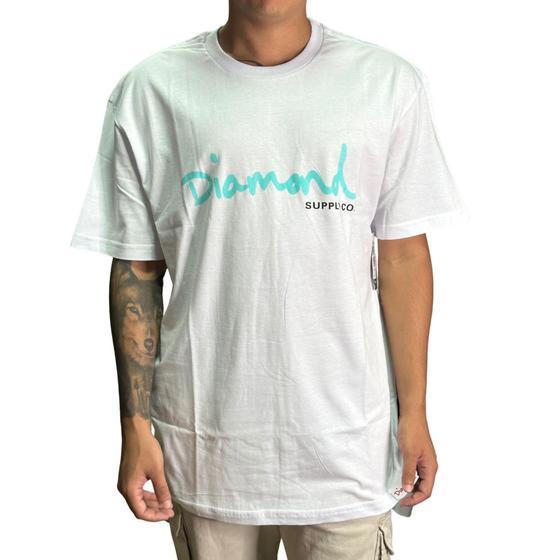 Imagem de Camiseta Diamond Og Script Tee - Branca