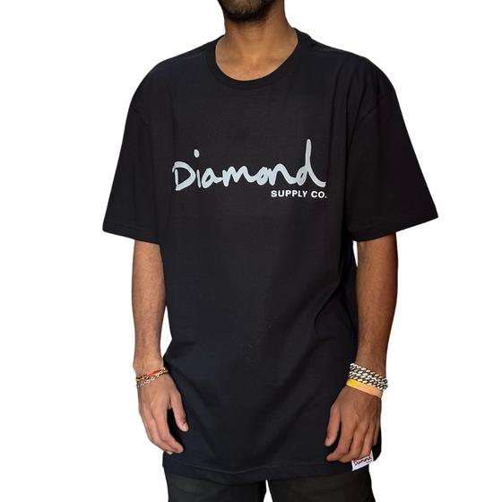 Imagem de Camiseta Diamond Og Script Tee - Full Black