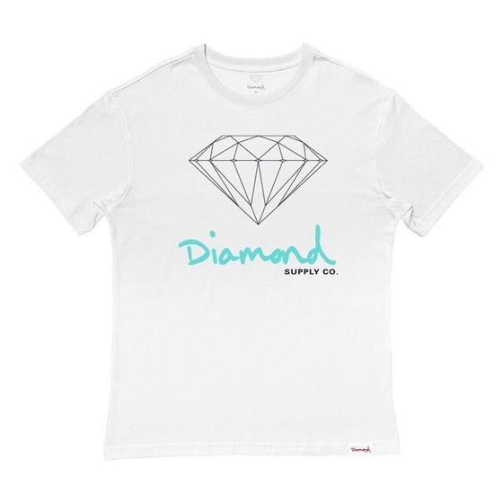 Imagem de Camiseta Diamond OG Sign Tee Oversize Masculina Branco