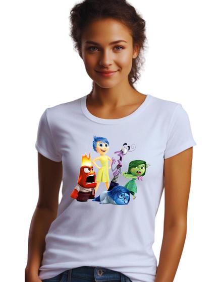 Imagem de Camiseta Divertidamente Personagens raiva tristeza nojo medo