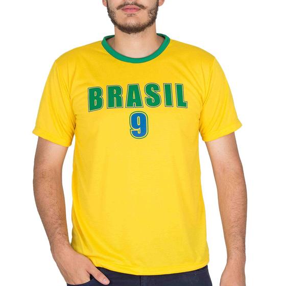 Imagem de Camiseta Do Brasil Masculina Copa Do Mundo Gola Redonda