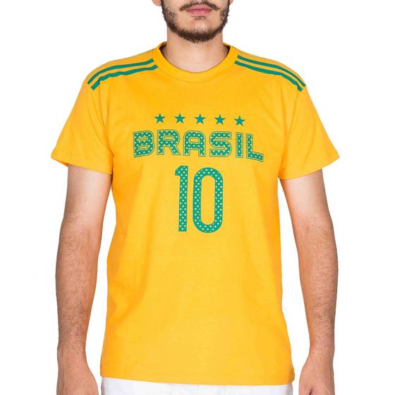 Imagem de Camiseta Do Brasil Masculina Copa Do Mundo Manga Curta