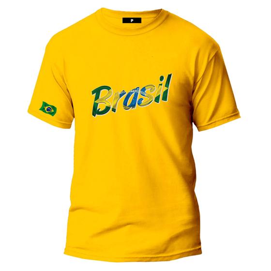 Imagem de Camiseta Do Brasil Novidade Masculino E Feminino Top