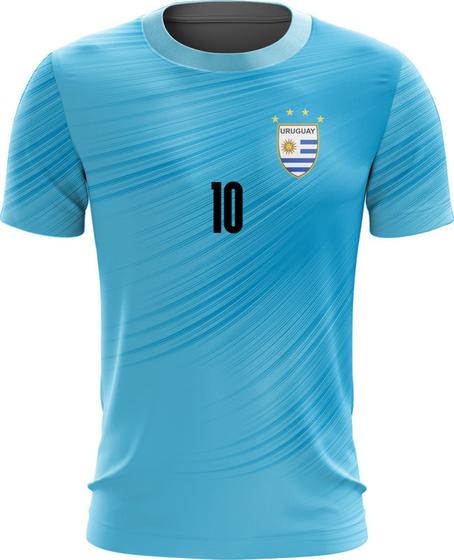 Imagem de Camiseta do Uruguai Copa Futebol Esportes Torcedor Dryfit