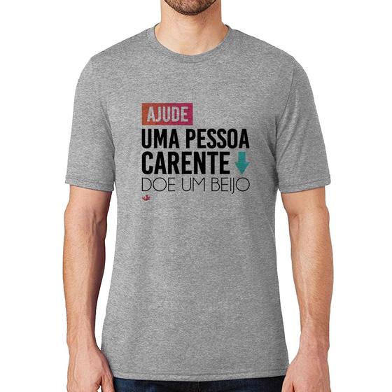 Imagem de Camiseta Doe um beijo - Foca na Moda