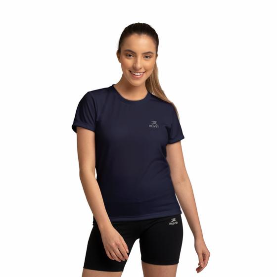 Imagem de Camiseta Dry Basic SS Muvin Feminina - Proteção Solar UV50 - Manga Curta - Corrida, Caminhada e Academia