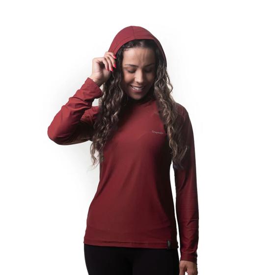 Imagem de Camiseta Dry Cool Hoodie Feminina Vinho - Conquista