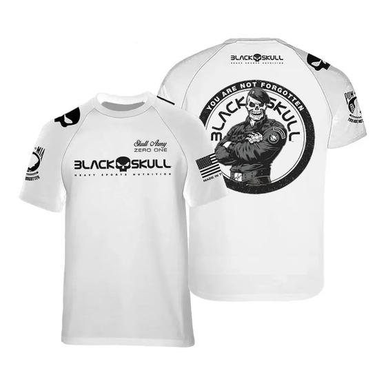 Imagem de Camiseta dry fit - black skull (bope - branco exg)